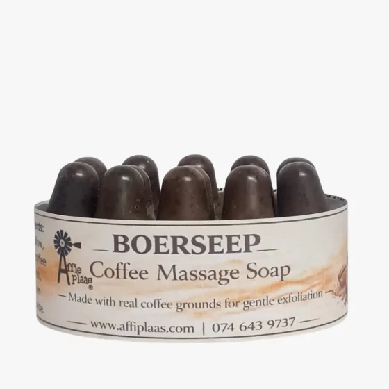 affieplaas coffee scrub massage coffee message soap